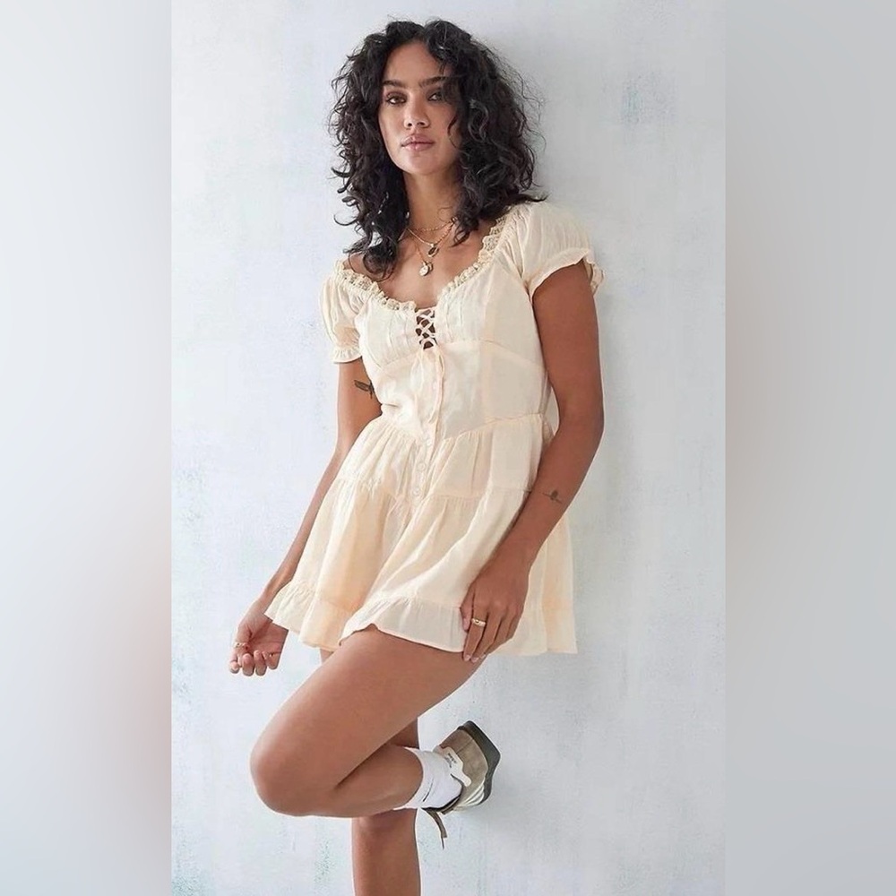 NWT UO Peach Lily Playsuit XL